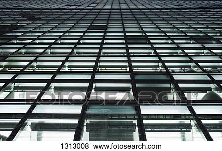 Stock Photo - Full frame, close-up of office building windows. Fotosearch