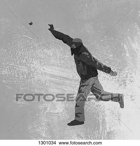 Illustration of terrorist throwing bomb View Large Photo Image Picture - Illustration of terrorist throwing bomb. Fotosearch