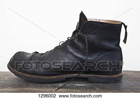 Stock Image - Leather shoe, close-up. Fotosearch