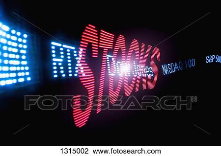 Stock Ticker with lighting effect View Large Photo Image Stock Image - Stock Ticker with lighting effect. Fotosearch