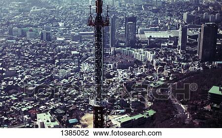 "Aerial view of cityscape, Seoul, South Korea" View Large Photo Image Stock Image - "Aerial view of cityscape, Seoul, South Korea". Fotosearch