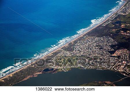 Aerial view of residential district and sea View Large Photo Image Stock Image - Aerial view of residential district and sea. Fotosearch