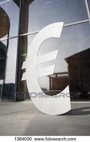 Euro symbol outside office building View Large Photo Image Stock Image - Euro symbol outside office building. Fotosearch