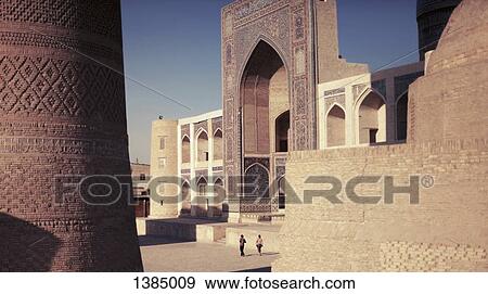 "Exterior of mosque at Poi Kalyan, Bukhara, Uzbekistan" View Large Photo Image Stock Photo - "Exterior of mosque at Poi Kalyan, Bukhara, Uzbekistan". Fotosearch