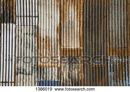 Full frame shot of rusted corrugated metal View Large Photo Image Stock Photo - Full frame shot of rusted corrugated metal. Fotosearch