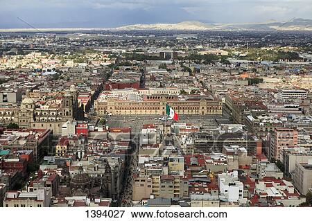 High angle view of Metropolitan Cathedral and National Palace at Zocalo View Large Photo Image Stock Photo - High angle view of Metropolitan Cathedral and National Palace at Zocalo. Fotosearch