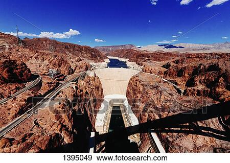 Hoover dam against blue sky View Large Photo Image Stock Photo - Hoover dam against blue sky. Fotosearch