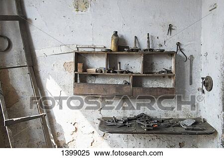 Interior of abandoned workshop View Large Photo Image Stock Photography - Interior of abandoned workshop. Fotosearch
