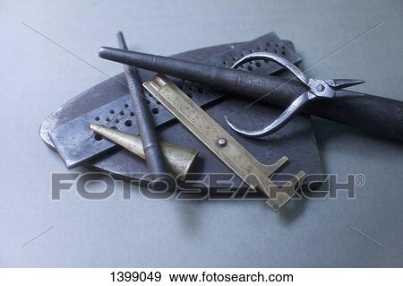 Jewelry tools on gray background View Large Photo Image Stock Photo - Jewelry tools on gray background. Fotosearch