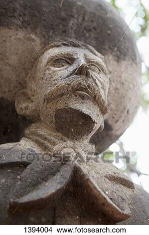 Picture - Low angle view of Emiliano Zapata statue. Fotosearch