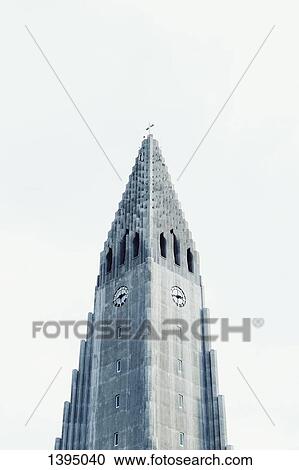 Low angle view of Hallgrimur's Church against clear sky View Large Photo Image Stock Image - Low angle view of Hallgrimur's Church against clear sky. Fotosearch