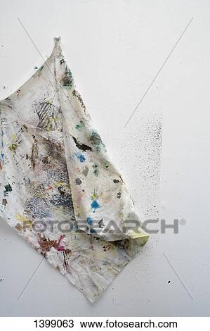 Messy napkin on white background View Large Photo Image Stock Image - Messy napkin on white background. Fotosearch
