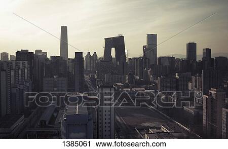 "Modern cityscape against sky, Beijing, China" View Large Photo Image Stock Image - "Modern cityscape against sky, Beijing, China". Fotosearch