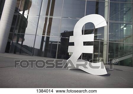 Pound symbol outside office building View Large Photo Image Picture - Pound symbol outside office building. Fotosearch