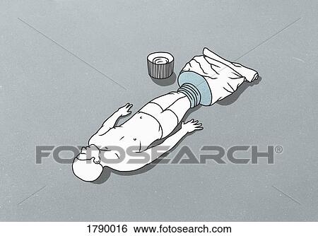A male figure being squeezed out of a tube against a gray background View Large Photo Image Stock Photograph - A male figure being squeezed out of a tube against a gray background. Fotosearch