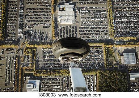 Aerial view airplane wheel flying over parking lots View Large Photo Image Stock Image - Aerial view airplane wheel flying over parking lots. Fotosearch