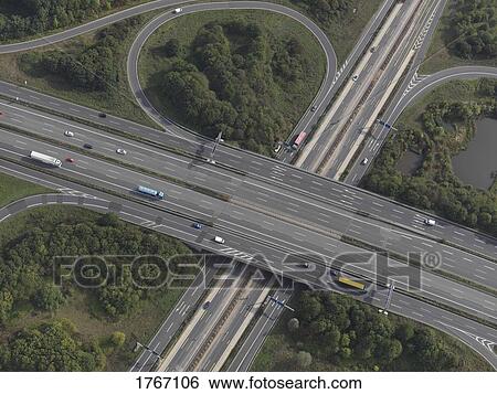 Aerial view highway near Frankfurt, Hessen, Germany View Large Photo Image Stock Photograph - Aerial view highway near Frankfurt, Hessen, Germany. Fotosearch