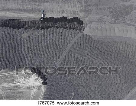 Stock Photography - Aerial view of mine near Cologne, North Rhine-Westphalia, Germany. Fotosearch