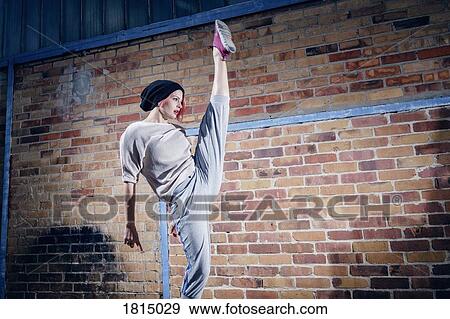 Stock Photo - Agile female modern dancer performing. Fotosearch