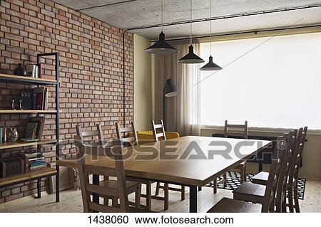 Arranged dining table at home View Large Photo Image Stock Image - Arranged dining table at home. Fotosearch