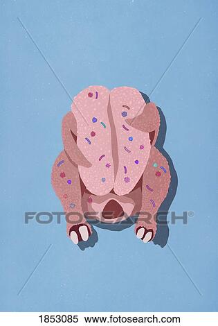 Bacteria on raw chicken View Large Photo Image Stock Photography - Bacteria on raw chicken. Fotosearch