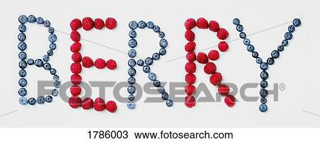 BERRY text arranged in blueberry and raspberry fruit View Large Photo Image Stock Image - BERRY text arranged in blueberry and raspberry fruit. Fotosearch