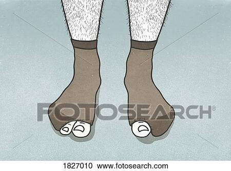 Big toes sticking out of holes in mans socks View Large Photo Image Stock Image - Big toes sticking out of holes in mans socks. Fotosearch