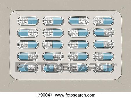 Blister pack of capsules against gray background View Large Photo Image Stock Photo - Blister pack of capsules against gray background. Fotosearch
