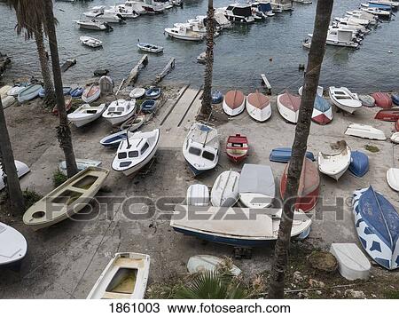 Boats dry docked along marina, Dubrovnik, Croatia View Large Photo Image Stock Image - Boats dry docked along marina, Dubrovnik, Croatia. Fotosearch