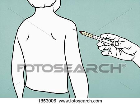 Boy getting a shot in the arm View Large Photo Image Stock Photograph - Boy getting a shot in the arm. Fotosearch