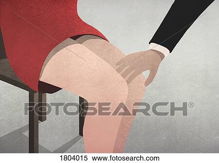 Businessman touching womans knee View Large Photo Image Stock Photography - Businessman touching womans knee. Fotosearch