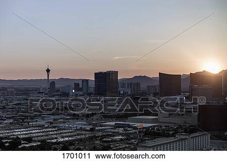 Cityscape against sky during sunset, Las Vegas, Nevada, USA View Large Photo Image Stock Image - Cityscape against sky during sunset, Las Vegas, Nevada, USA. Fotosearch