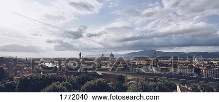 Stock Image - Cityscape view of Florence, Tuscany, Italy. Fotosearch
