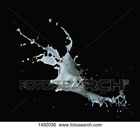 Close-up of milk splashing against black background View Large Photo Image Stock Photograph - Close-up of milk splashing against black background. Fotosearch