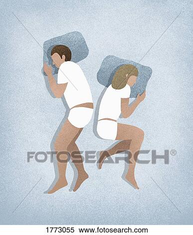 Comfortable couple sleeping in underwear and t-shirts View Large Photo Image Stock Photography - Comfortable couple sleeping in underwear and t-shirts. Fotosearch