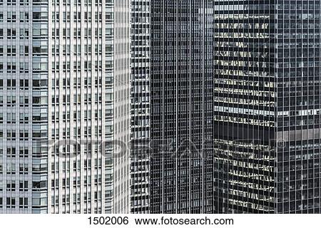 Conceptual, close-up, full frame view of modern office buildings, Manhattan, NYC View Large Photo Image Stock Photograph - Conceptual, close-up, full frame view of modern office buildings, Manhattan, NYC. Fotosearch