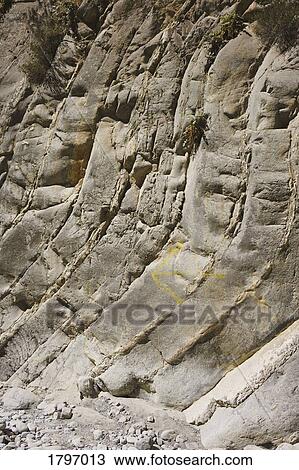 Stock Image - Craggy rock formation. Fotosearch