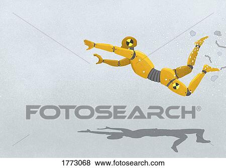 Crash test dummy flying View Large Photo Image Stock Photo - Crash test dummy flying. Fotosearch