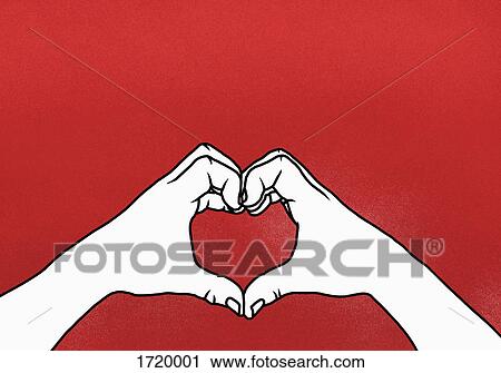 Cropped hands of person making heart shape against red background View Large Photo Image Stock Image - Cropped hands of person making heart shape against red background. Fotosearch