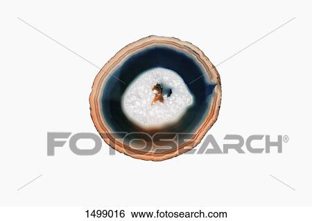 Cross section of agate stone against white background View Large Photo Image Stock Photograph - Cross section of agate stone against white background. Fotosearch