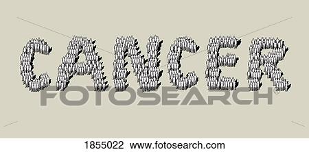 Crowd forming Cancer text View Large Photo Image Stock Image - Crowd forming Cancer text. Fotosearch
