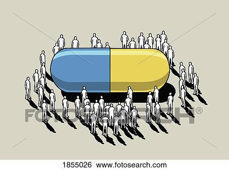Crowd surrounding large pharmaceutical capsule View Large Photo Image Stock Photograph - Crowd surrounding large pharmaceutical capsule. Fotosearch