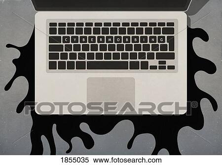 Cybermobbing text on laptop keyboard View Large Photo Image Stock Photography - Cybermobbing text on laptop keyboard. Fotosearch