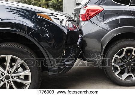Damaged bumpers from car accident View Large Photo Image Stock Photo - Damaged bumpers from car accident. Fotosearch