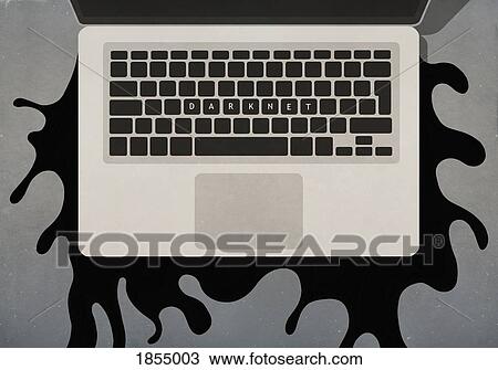 Stock Image - Darknet text on laptop keyboard. Fotosearch