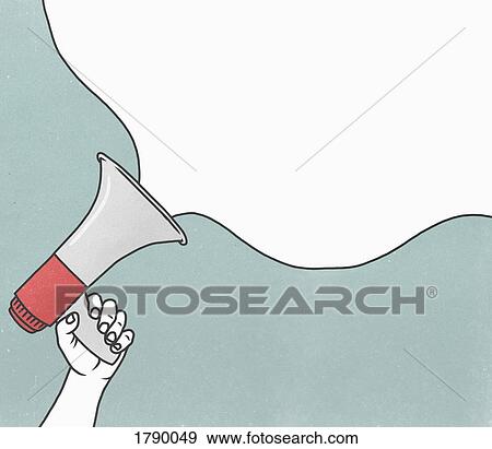 Detail of hand holding megaphone emitting cloud of smoke View Large Photo Image Stock Photo - Detail of hand holding megaphone emitting cloud of smoke. Fotosearch