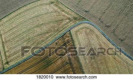Drone point of view rural farmland crops, Bayern, Germany View Large Photo Image Stock Image - Drone point of view rural farmland crops, Bayern, Germany. Fotosearch