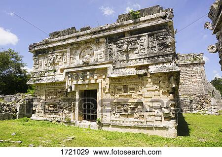 Exterior of temple ruin, La Iglesia, Chichen Itza, Yucatan, Mexico View Large Photo Image Stock Photo - Exterior of temple ruin, La Iglesia, Chichen Itza, Yucatan, Mexico. Fotosearch