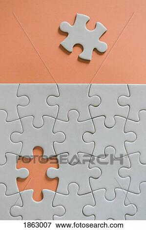 Final missing jigsaw puzzle piece View Large Photo Image Stock Photo - Final missing jigsaw puzzle piece. Fotosearch