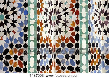 Full frame shot of Moroccan tiles at Ben Youssef Madrasa, Marrakesh, Morocco View Large Photo Image Stock Image - Full frame shot of Moroccan tiles at Ben Youssef Madrasa, Marrakesh, Morocco. Fotosearch
